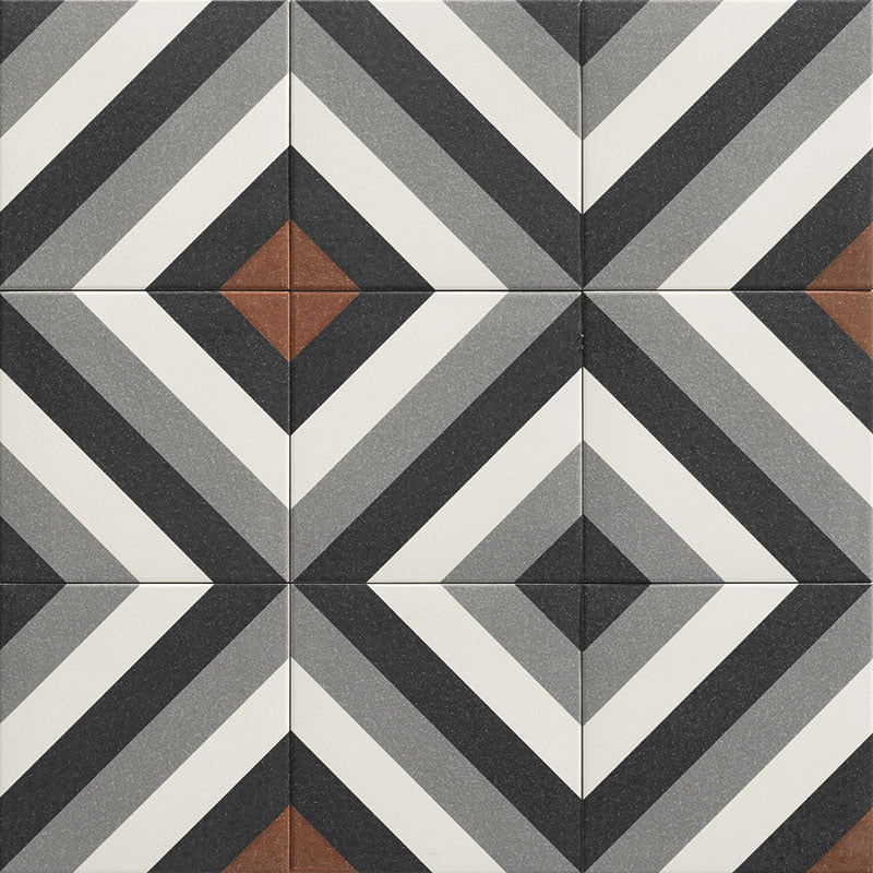 Плитка керамогранітна Dublin Black 200x200 Mainzu