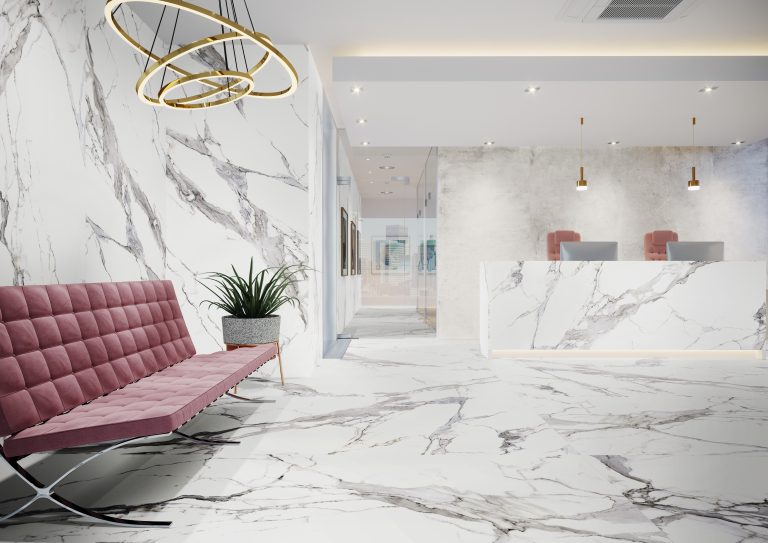 1831630-af419 Плитка підлогова Calacatta White SATYNA 119,7x279,7x0,6 код 7689 Cerrad