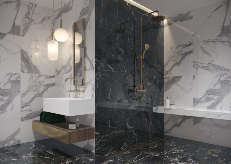 1831810-9b3b6 Плитка підлогова Marquina Gold POL 59,7x119,7x0,8 код 6651 Cerrad