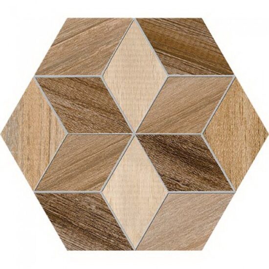 Плитка керамогранітна Hexagono Freret Multicolor 230x266x9 Vives