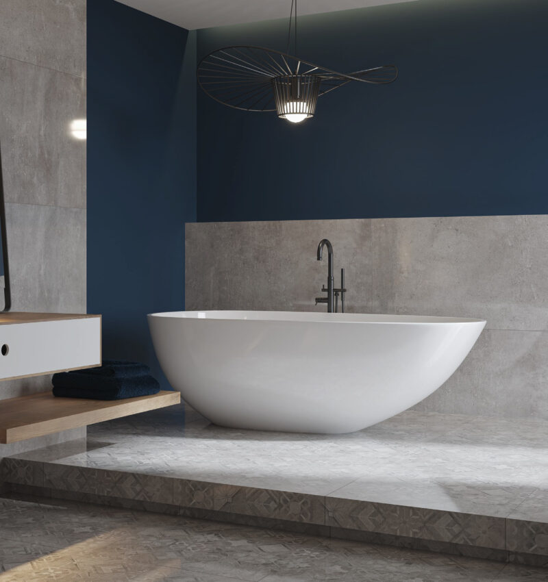 Плитка керамогранітна Softcement Silver RECT 597x1197x8 Cerrad