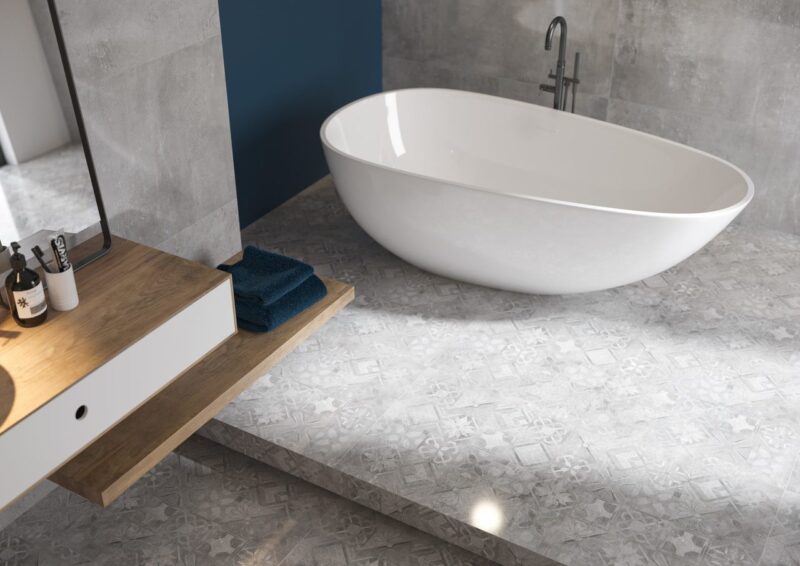 1845959-94be7 Плитка керамогранітна Softcement Silver POL 1197x1197x8 Cerrad
