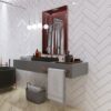 Плитка стінова The Wall plane світло-сірий 100x300x7 Golden Tile