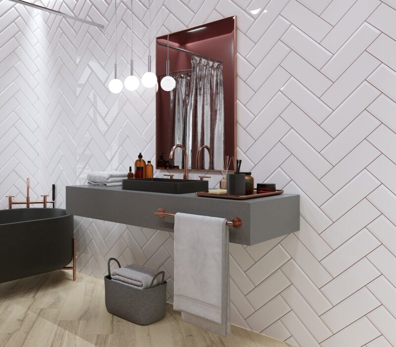 Плитка стінова The Wall plane світло-сірий 100x300x7 Golden Tile