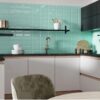 Плитка стінова The Wall satin plane м'ятний 100x300x7 Golden Tile