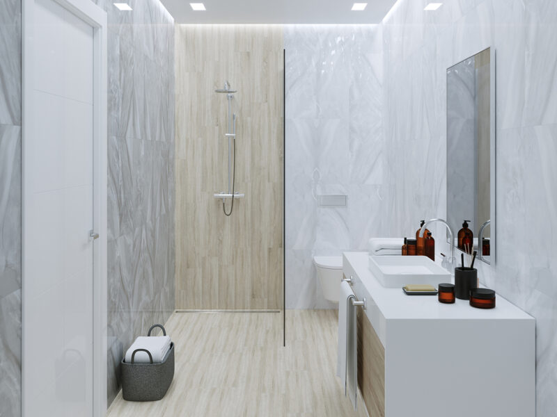 Плитка стінова Lazurro світло-сірий 300x600x9 Golden Tile