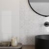 Плитка стінова Sansa White Pattern GLOSSY 25x40 код 1466 Церсаніт