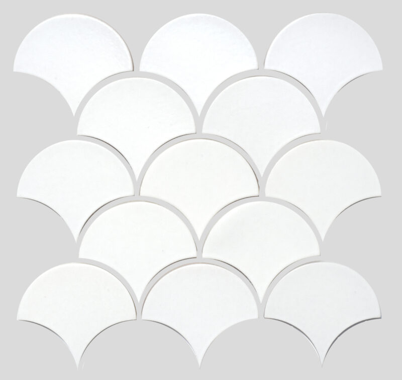 Мозаїка SCALES SC 6024 White 240x240x9 0,037 м2 Кераміка Лео