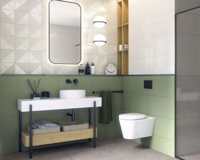 Плитка стінова Feelings Bianco STR 198x198x8 Paradyz