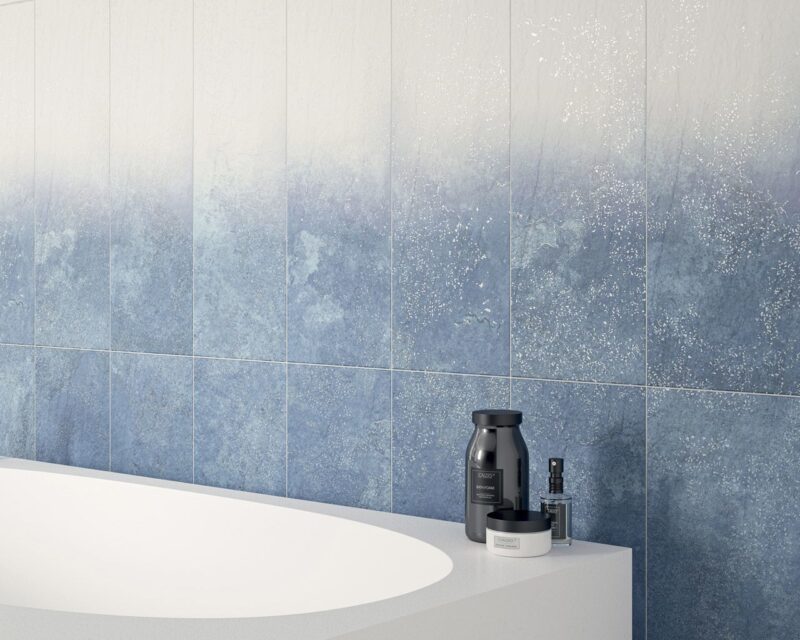 Плитка стінова Nightwish Navy Blue RECT STR 250x750x9 Paradyz
