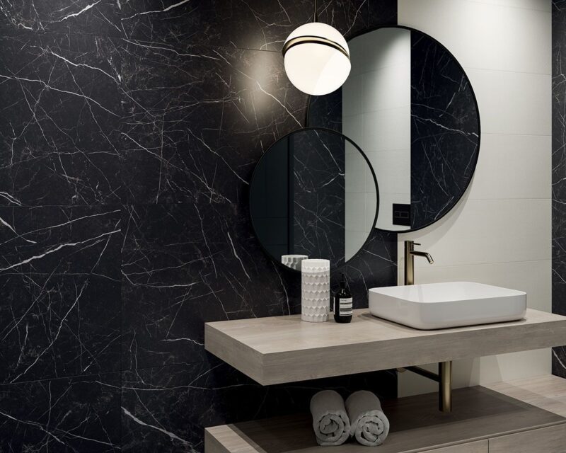 1885109-3e6b9 Плитка керамогранітна Artstone Black RECT 598x598x9 Paradyz