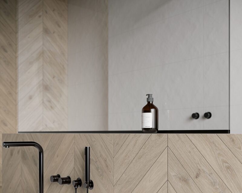 Декор Heartwood Latte Chevron Правий 9,8x59,8 код 8380 Ceramika Paradyz