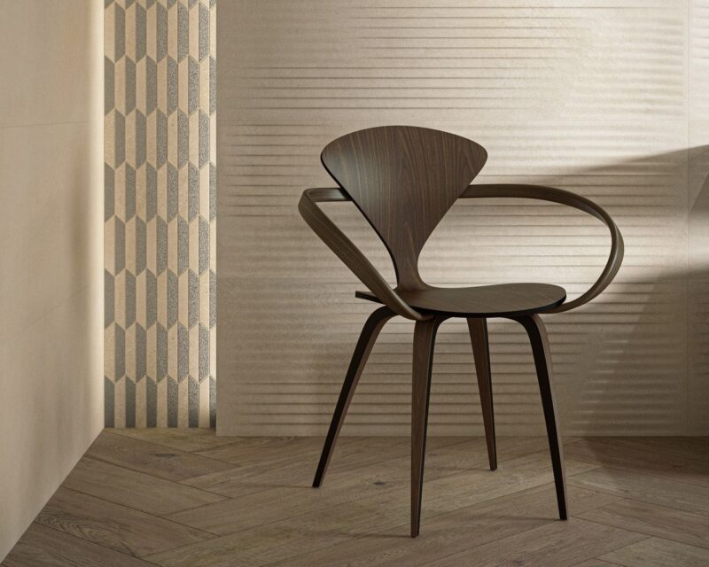 1888746-a0be2 Плитка стінова Mystic Shadows Beige RECT STR 39,8x119,8 код 8553 Ceramika Paradyz