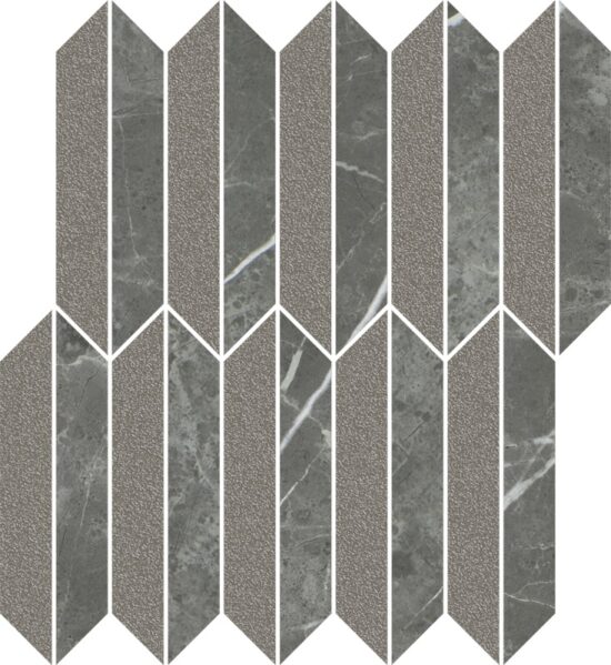 1888770-25c2c Мозаїка різана Noisy Whisper Graphite Mix MAT 27,4x29,8 код 9571 Ceramika Paradyz