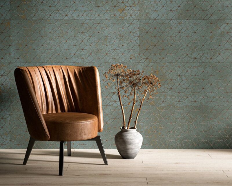 Декор Unique Lady Green RECT 39,8x119,8 код 0020 Ceramika Paradyz