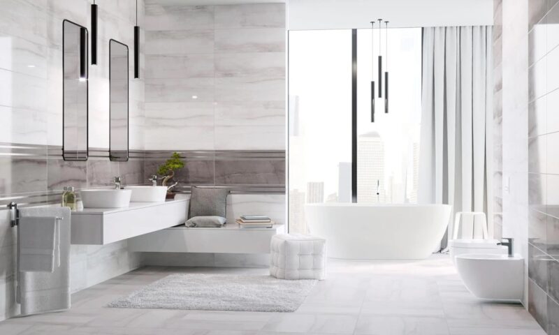 Плитка стінова Terra White RECT 250x750 Ceramika Color