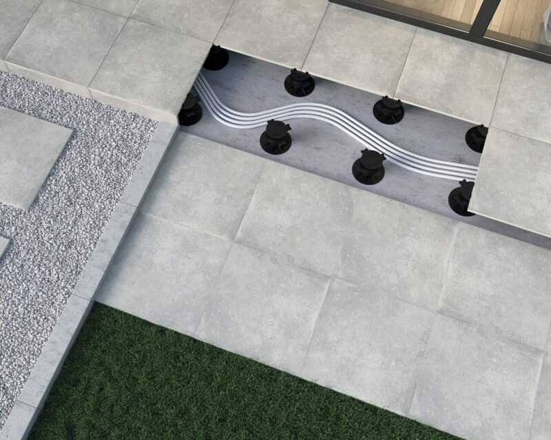 Плитка керамогранітна Garden Grys 2.0 RECT 595x595x20 Paradyz
