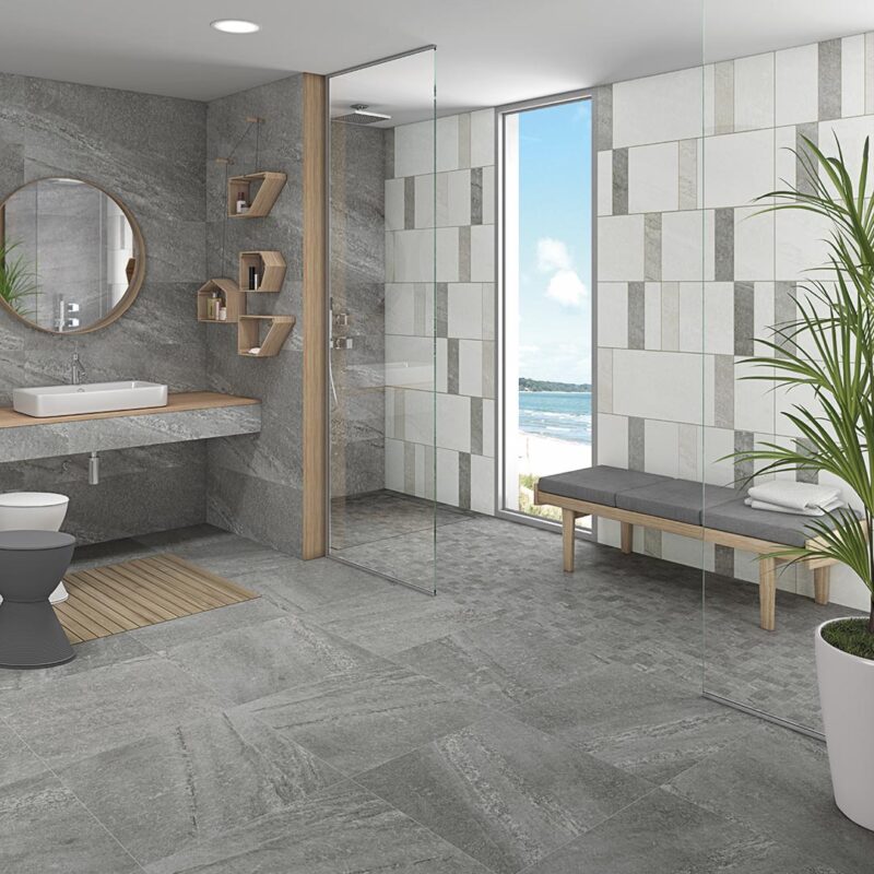 Плитка стінова RHO-R Gris RECT 320x990x8,8 Vives