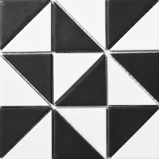 1912484-c3db9 Мозаїка RT XX2 69001 Triangle White Black 300x300x9 Котто Кераміка