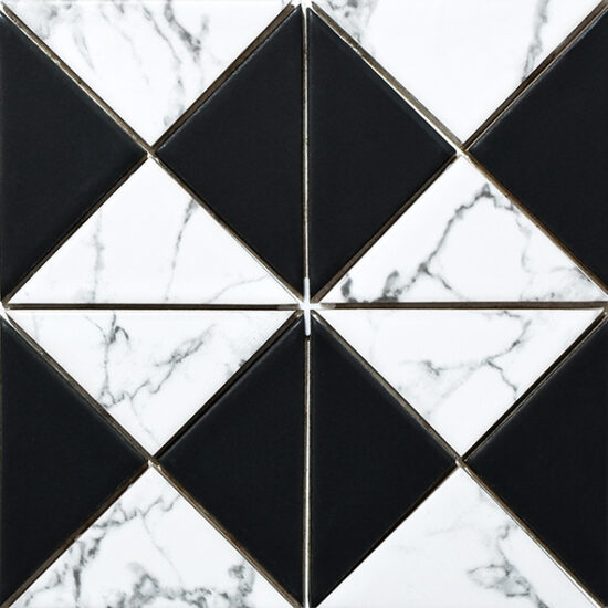 1912490-e4dfe Мозаїка RT X2 69003 Triangle Black print 50 210x210x9 Котто Кераміка