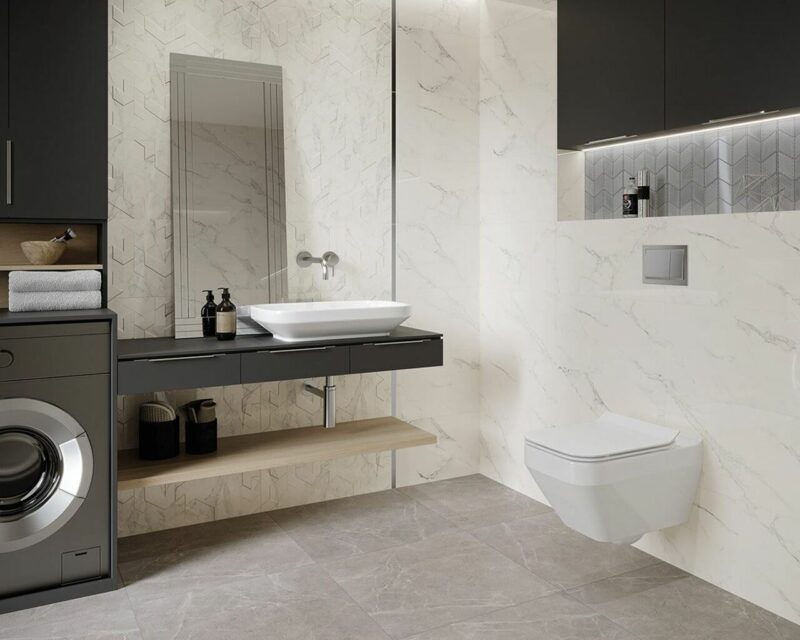 Плитка стінова Bliss Silver 300x600x9 Paradyz