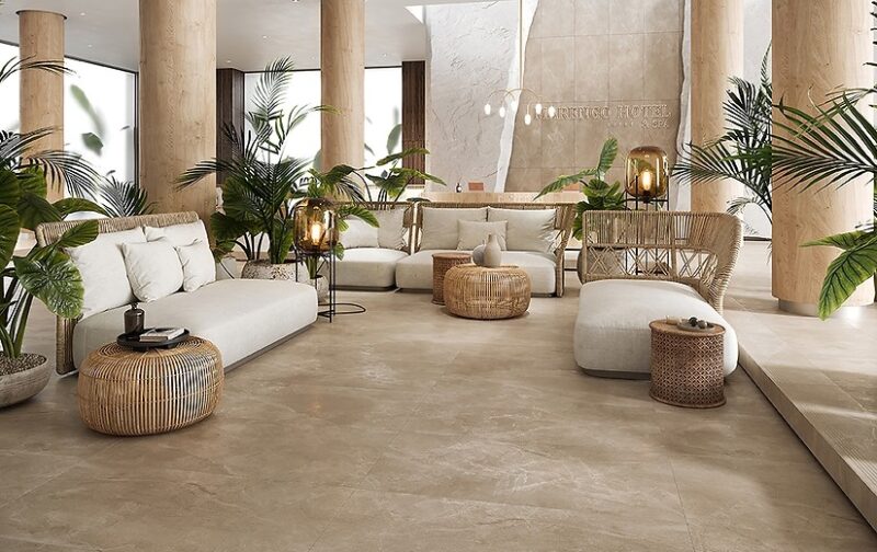 Плитка керамогранітна Marengo Beige RECT 598x1198x8 Cersanit