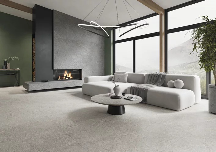 191511304-b2c3e Плитка керамогранітна Misty Rock Graphite SZKL RECT MAT 1198x1198 Paradyz