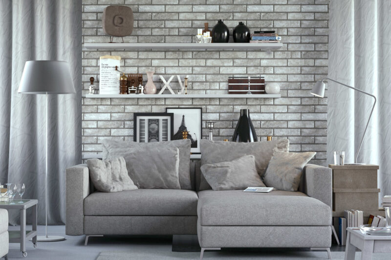 Плитка фасадна London димчастий Slim 60x250x6 Golden Tile