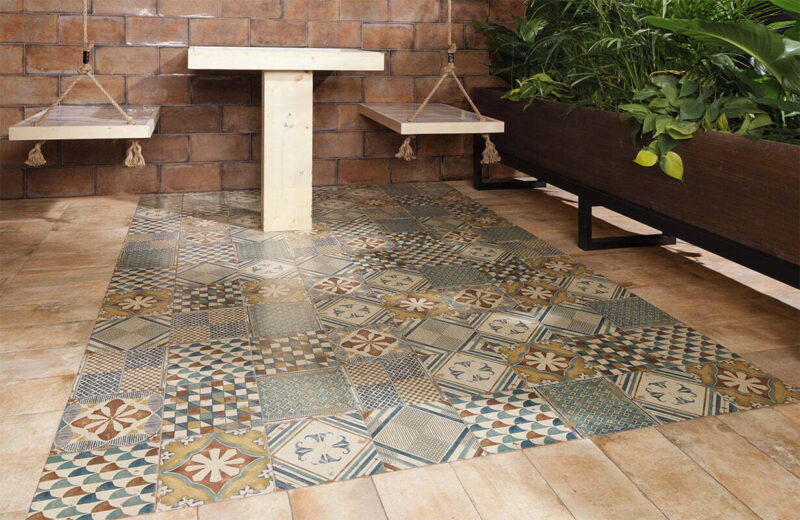 Плитка керамогранітна Esenzia Pav Grano 200x200x9 Mainzu
