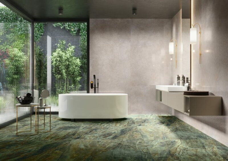 1929616-4eebb Плитка керамогранітна Brazilian Quartzite Green RECT 597x1197x8 Cerrad