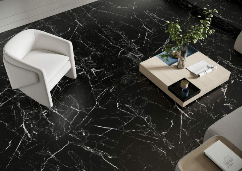 1929742-e28a1 Плитка керамогранітна Marmo Marocco Black RECT 1197x1197x8 Cerrad