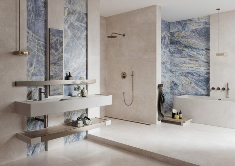 Плитка керамогранітна Modern Concrete Ivory RECT 797x1597x8 Cerrad