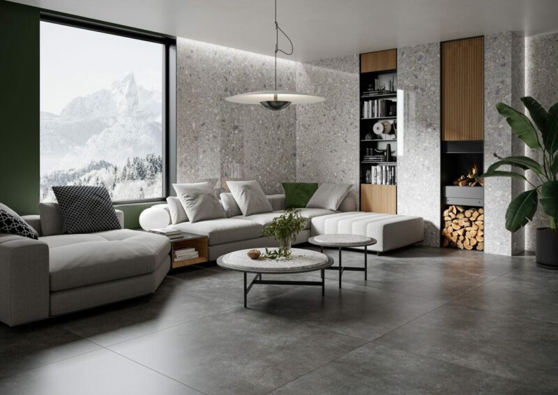 1930111-f8620 Плитка керамогранітна Modern Concrete Graphite SILKY CRISTAL LAP 797x1597x8 Cerrad