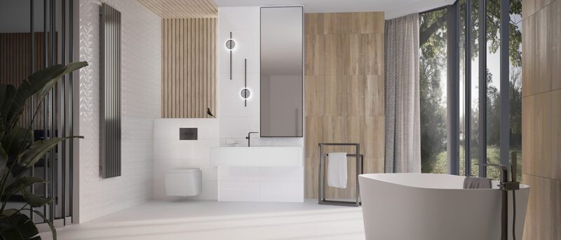 Плитка стінова White RECT MAT 300x600x8,5 Konskie
