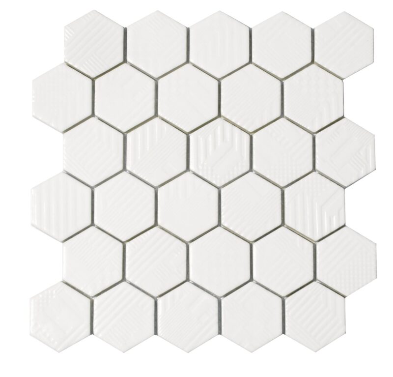 1931251-89bfa Мозаїка HST 6024 Hexagon White 295x295x9 Котто Кераміка