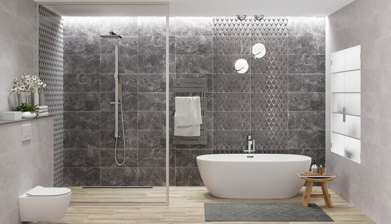 Плитка стінова Teneza Grey GLOSSY 297x600x9 Opoczno