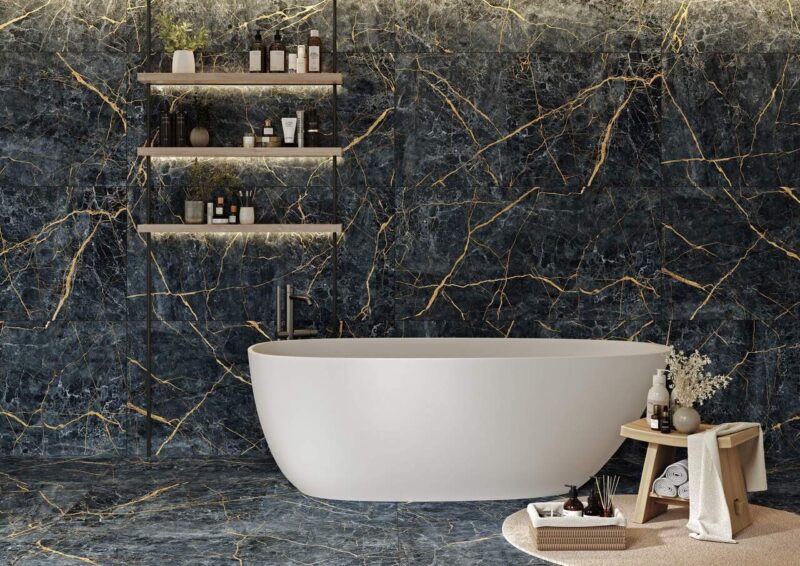 193548498-37092 Плитка керамогранітна MOС980 Mountain Stone Чорний RECT 600x1200x8 Golden Tile