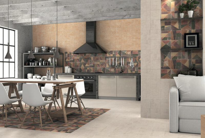Плитка стінова Cementine Ocre 200x200 Mainzu