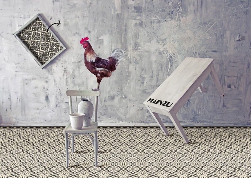 Плитка керамогранітна Florentine White Cenefa 200x200x9 Mainzu