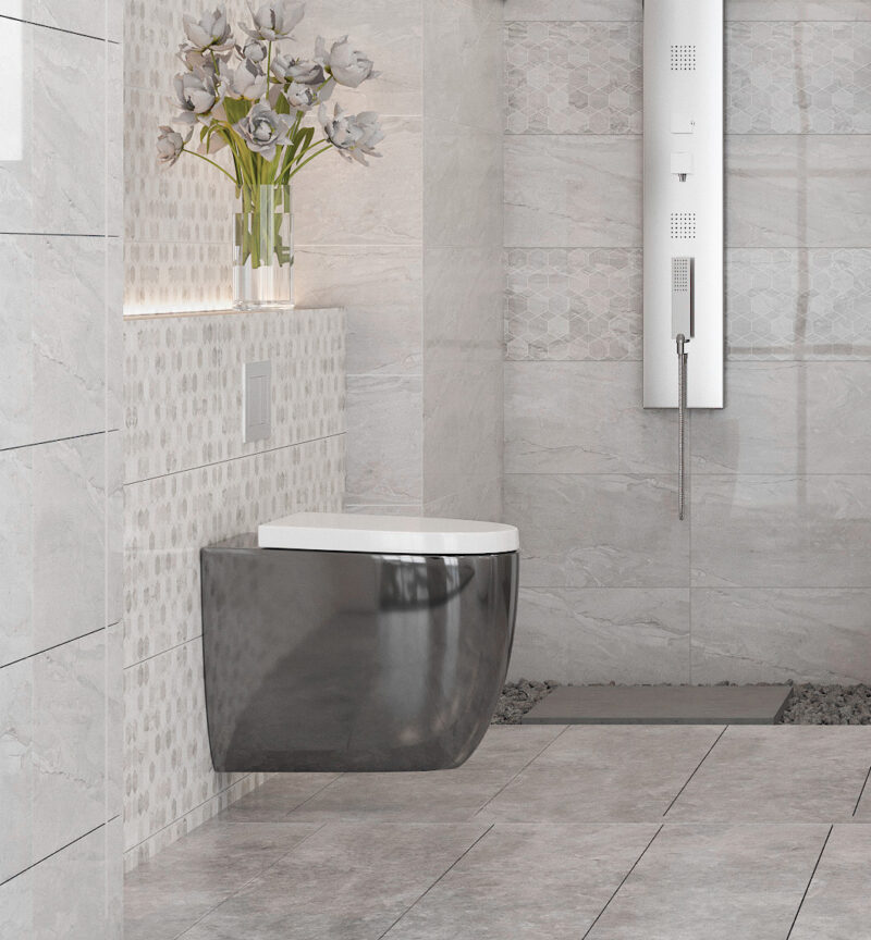 Плитка стінова Marmo Milano світло-сірий 300x600x9 Golden Tile