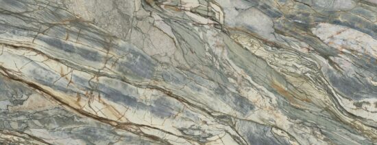 Плитка керамогранітна Abstract Tri-D Green Spiek Kwarc SOFT 1600x3200x12 Paradyz