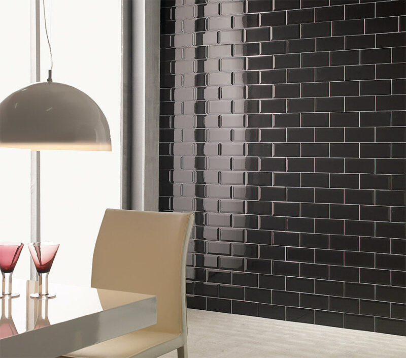 Плитка стінова Bissel Negro 100x200 Mainzu