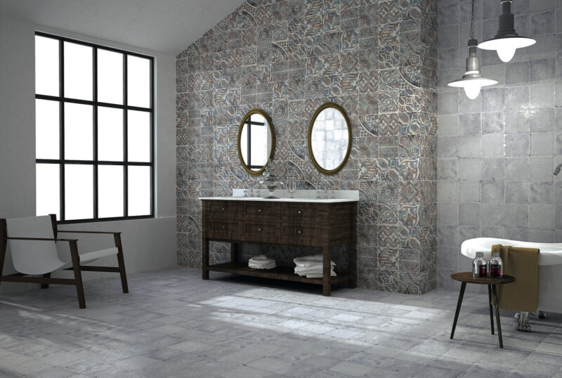 Плитка керамогранітна Pav Milano Blue 200x200x9 Mainzu