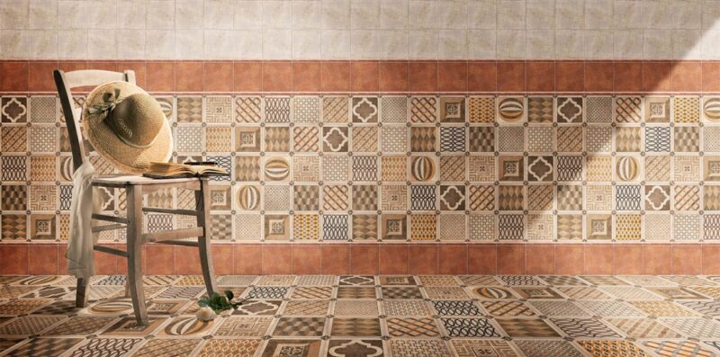 Плитка керамогранітна Rialto Pav Ocre 200x200x9 Mainzu