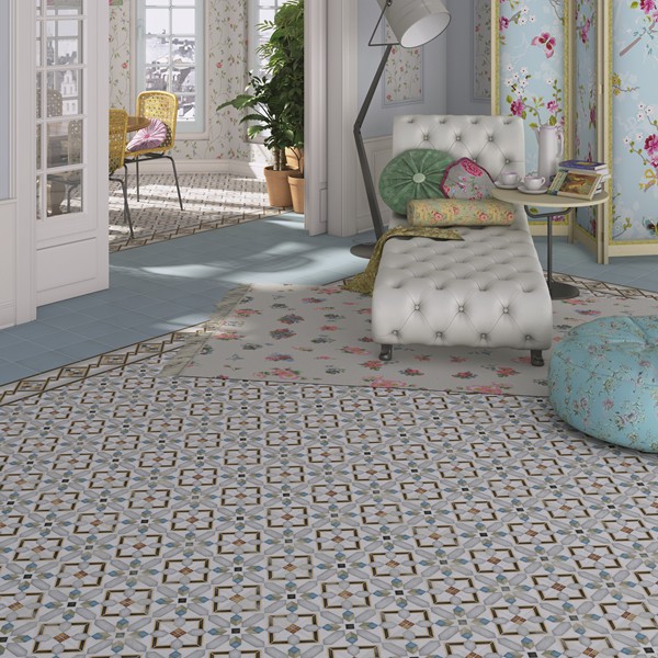 Плитка керамогранітна Pombo-2 Multicolor декор 200x200x8 Vives