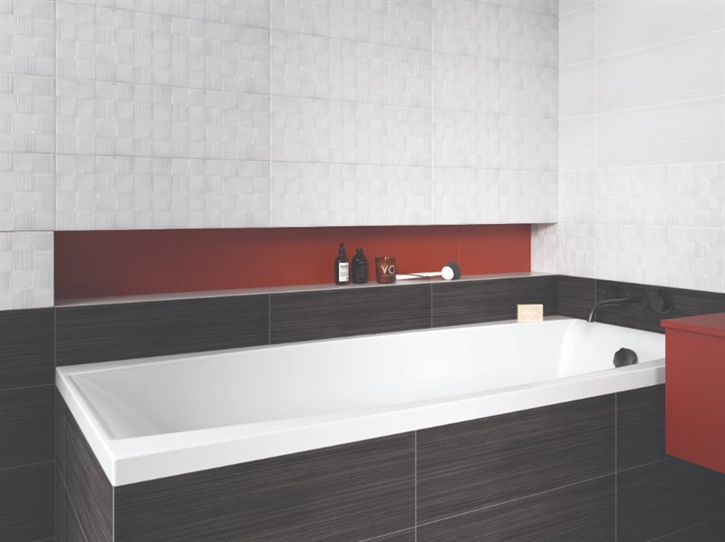 Плитка стінова Odri White Structure 200×600x8,5 Cersanit