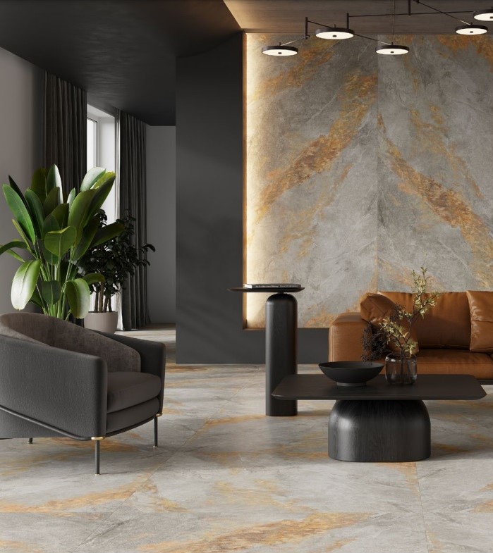 23905012-847d4 Плитка керамогранітна Auric Light Grey RECT 597x597x8 Cerrad