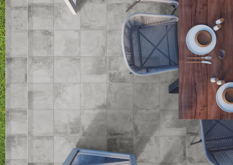 242023-7523d Сходинка пряма Piatto Gris 300x300x9 Cerrad