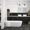 248805-a008b Плитка керамогранітна Thalassa Neso-R Negro RECT 293x593x10 Arcana