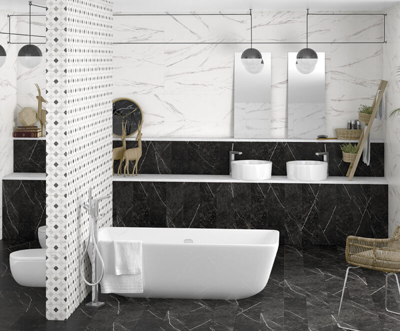 248812-a008b Плитка керамогранітна Thalassa Neso-R Negro RECT 593x593x10 Arcana